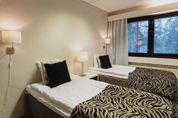 Фото номера Стандартный двухместный номер с 2 отдельными кроватями Отель Hotel Sorsanpesä г. Сейняйоки 4